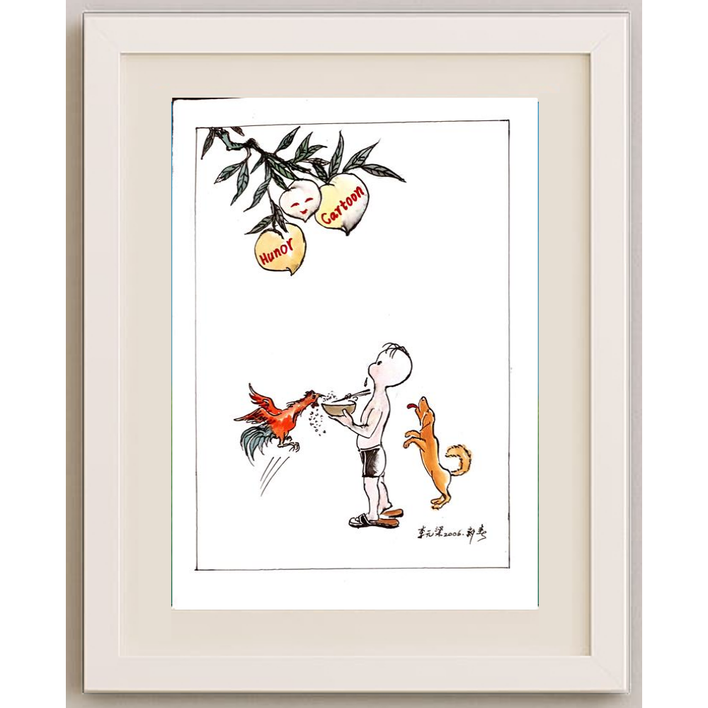 Li Yuan Liang 29x21cm Original Cartoon BOD00096