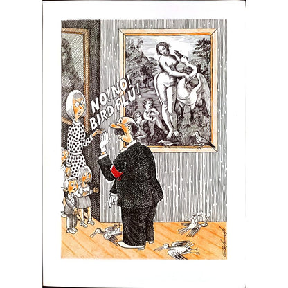 Valentin Rozantsev 29x21cm Original Cartoon BOD00106