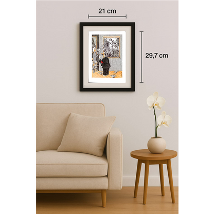 Valentin Rozantsev 29x21cm Original Cartoon BOD00106