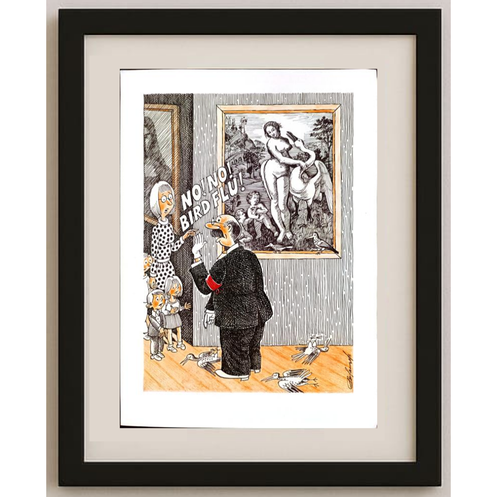 Valentin Rozantsev 29x21cm Original Cartoon BOD00106