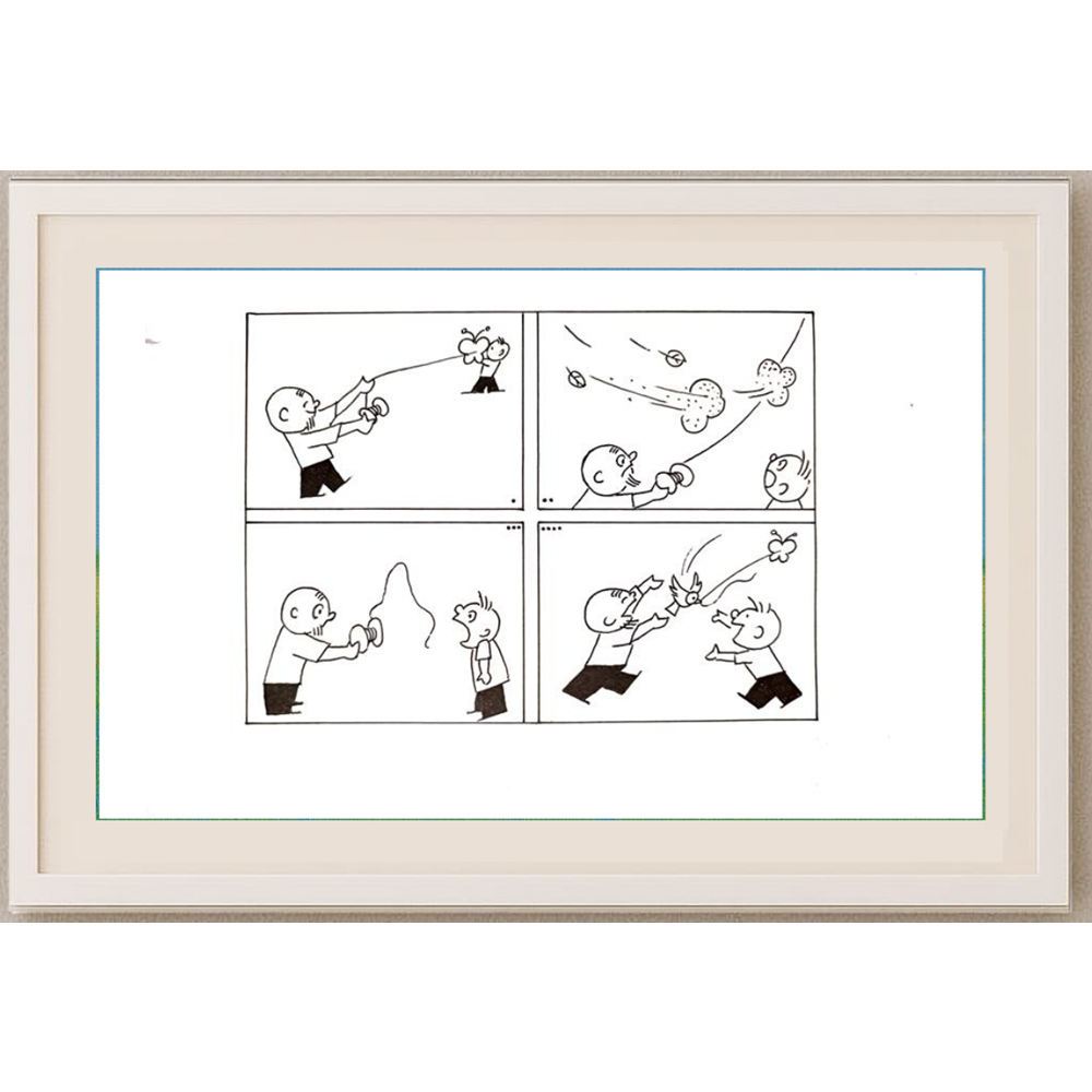 Yu Yangnan 29x21cm Orijinal Karikatür BOD00107