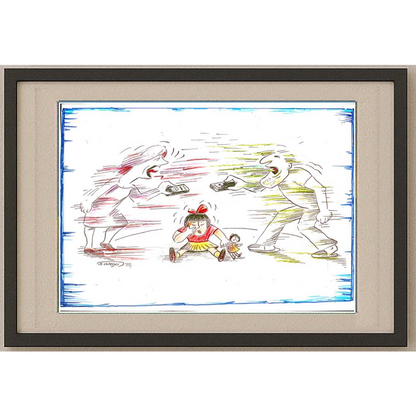 Wolfgang Schlegel 29x21cm Original Cartoon BOD00109