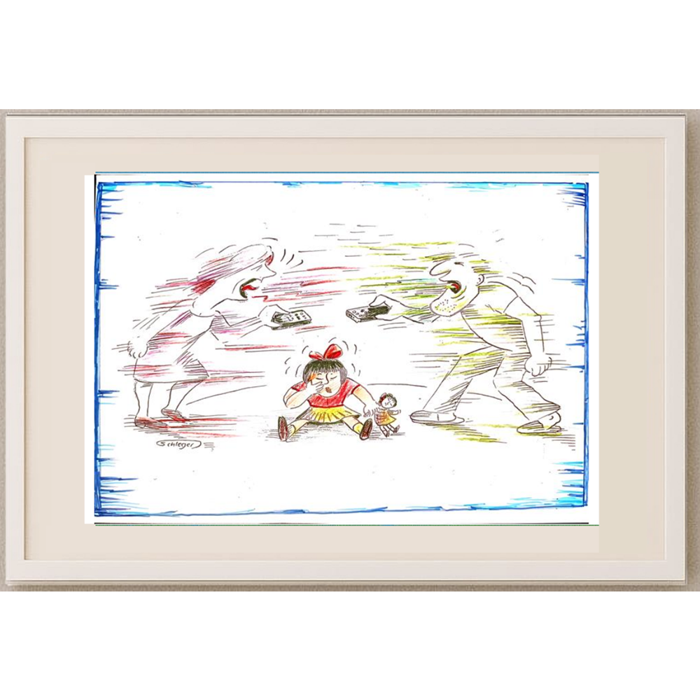 Wolfgang Schlegel 29x21cm Original Cartoon BOD00109