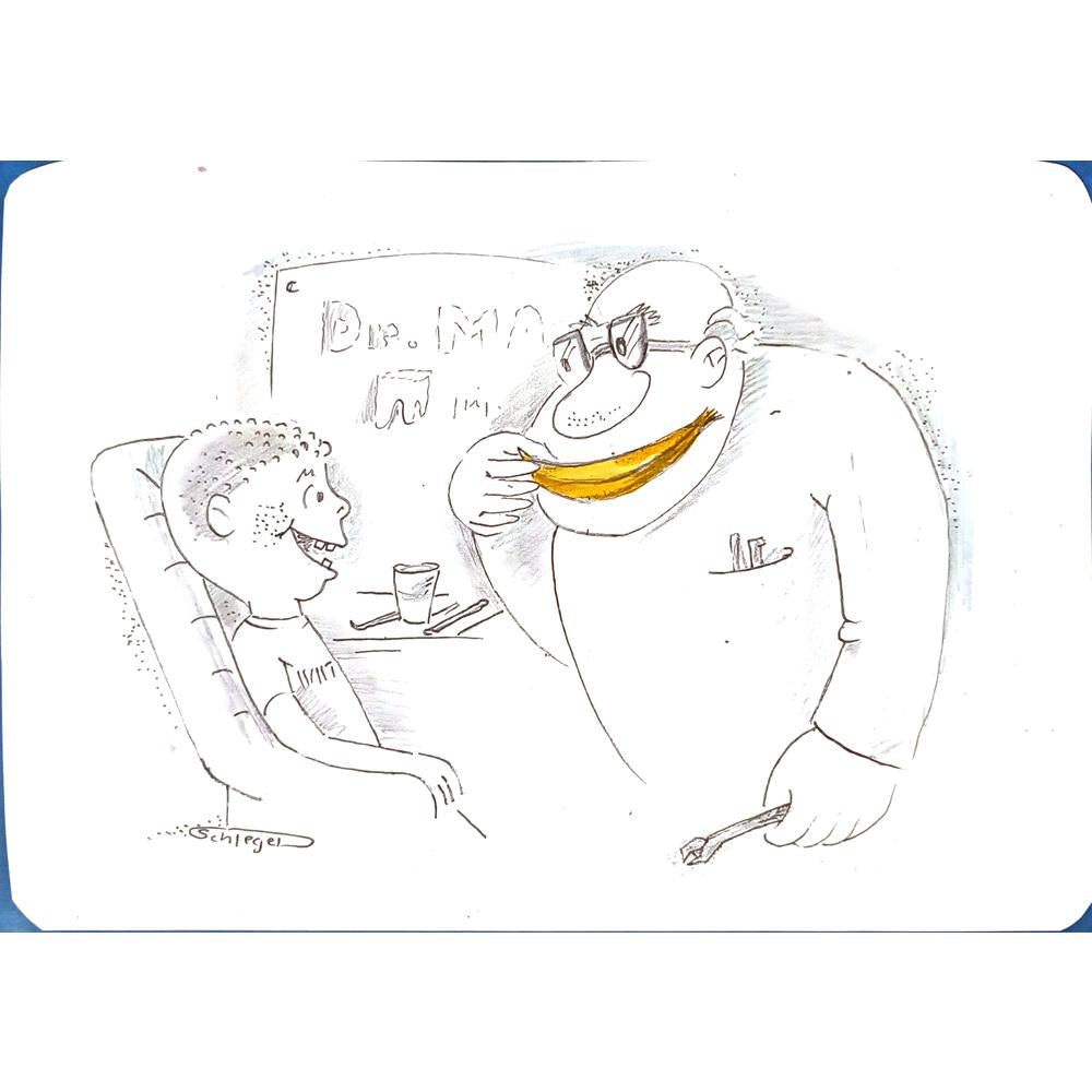 Wolfgang Schlegel 29x21cm Original Cartoon BOD00110