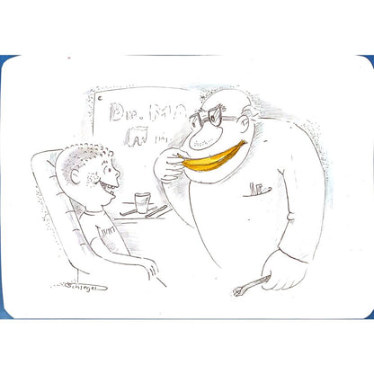 Wolfgang Schlegel 29x21cm Original Cartoon BOD00110