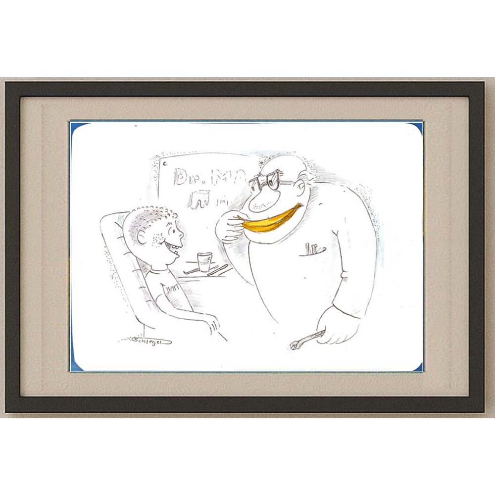 Wolfgang Schlegel 29x21cm Original Cartoon BOD00110