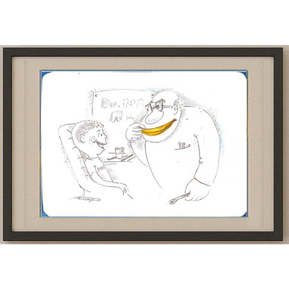 Wolfgang Schlegel 29x21cm Original Cartoon BOD00110