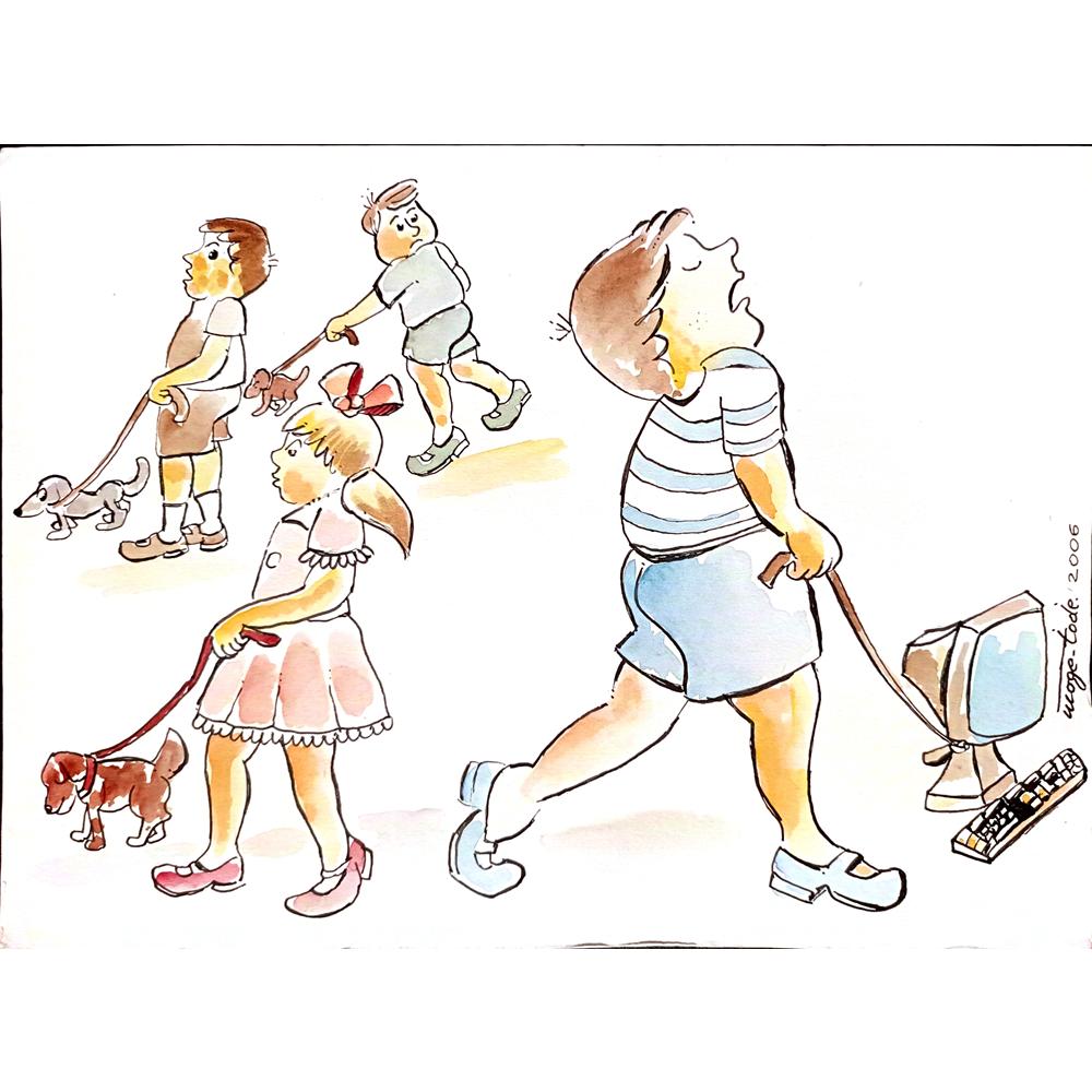 Tode Blazevski 29x21cm Original Cartoon BOD00111