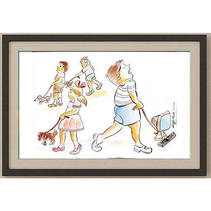 Tode Blazevski 29x21cm Original Cartoon BOD00111