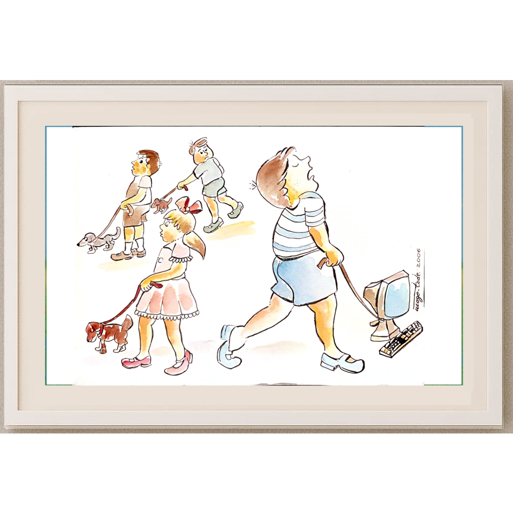 Tode Blazevski 29x21cm Original Cartoon BOD00111