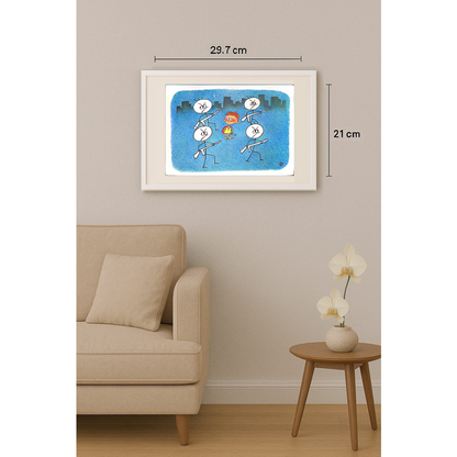 Huang Kun 29x21cm Original Cartoon BOD00113