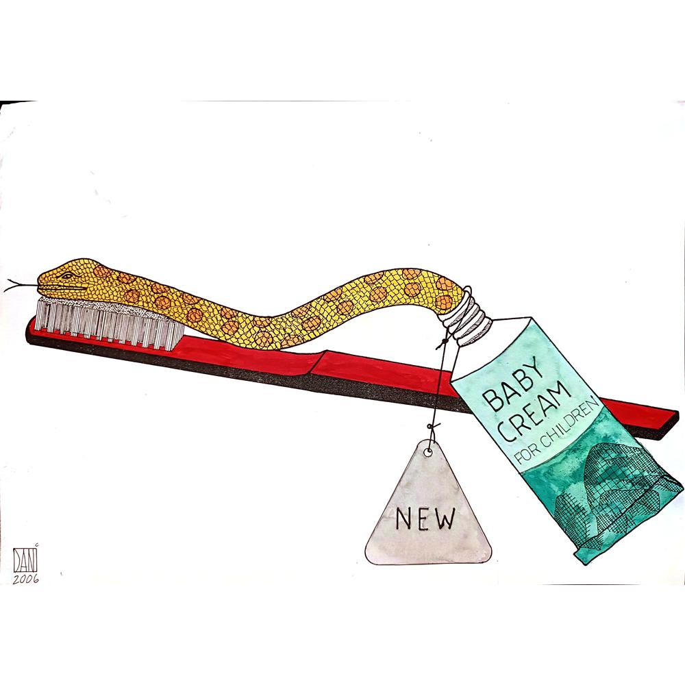 Mihai Danleiescu 29x21cm Original Cartoon BOD00115