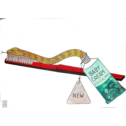 Mihai Danleiescu 29x21cm Original Cartoon BOD00115