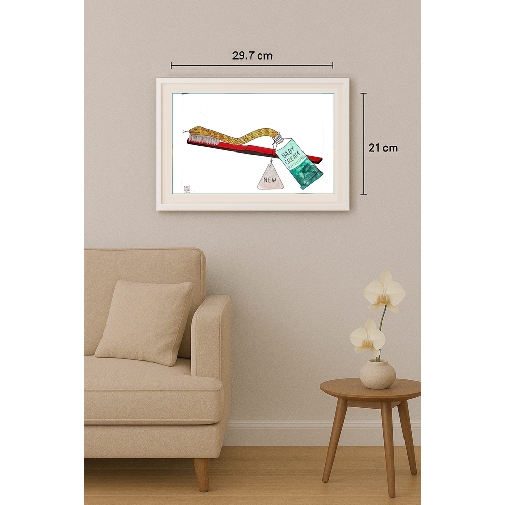 Mihai Danleiescu 29x21cm Original Cartoon BOD00115