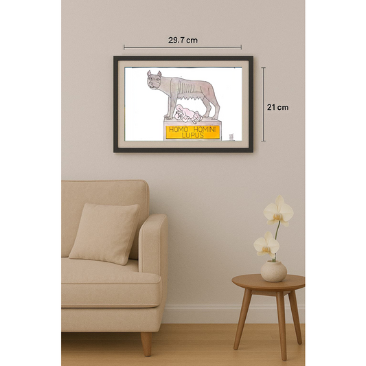 Mihai Danleiescu 29x21cm Original Cartoon BOD00116