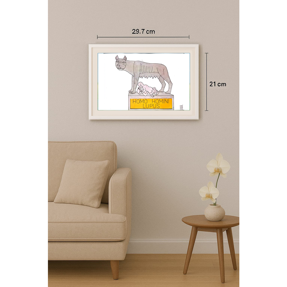 Mihai Danleiescu 29x21cm Original Cartoon BOD00116