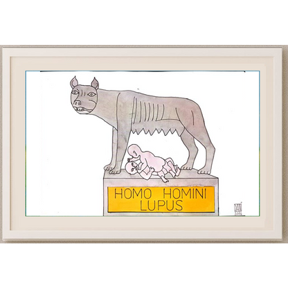 Mihai Danleiescu 29x21cm Original Cartoon BOD00116