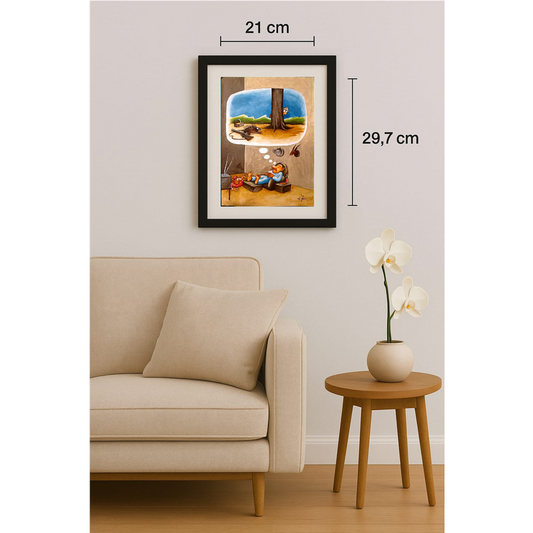 Erico Junqueira Ayres 29x21cm Orijinal Karikatür BOD00118