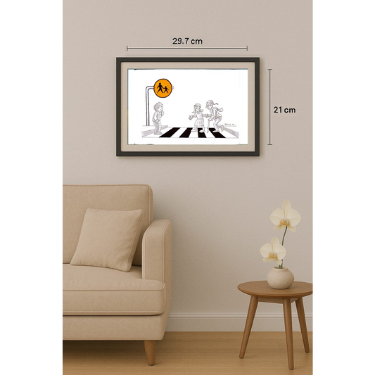 Taufan Galaxy 29x21cm Orijinal Karikatür BOD00130