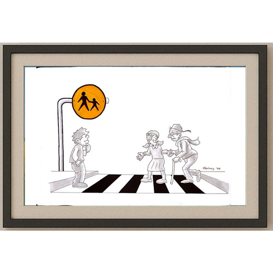 Taufan Galaxy 29x21cm Orijinal Karikatür BOD00130