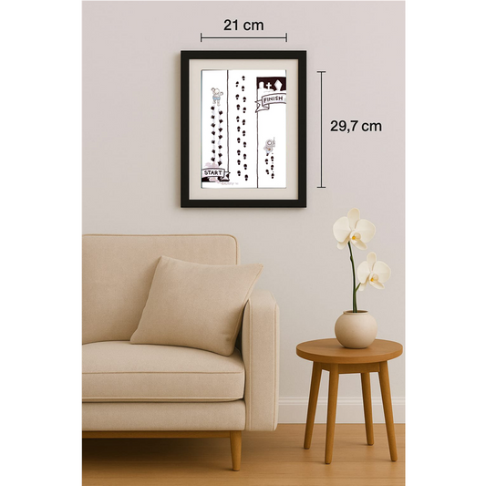 Taufan Galaxy 29x21cm Orijinal Karikatür BOD00131