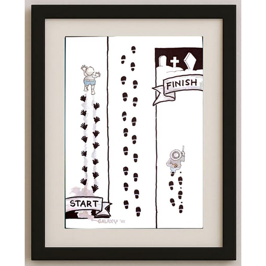 Taufan Galaxy 29x21cm Orijinal Karikatür BOD00131