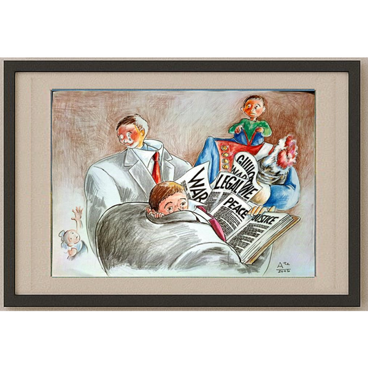 Tempesta Tastas 29x21cm Orijinal Karikatür BOD00132