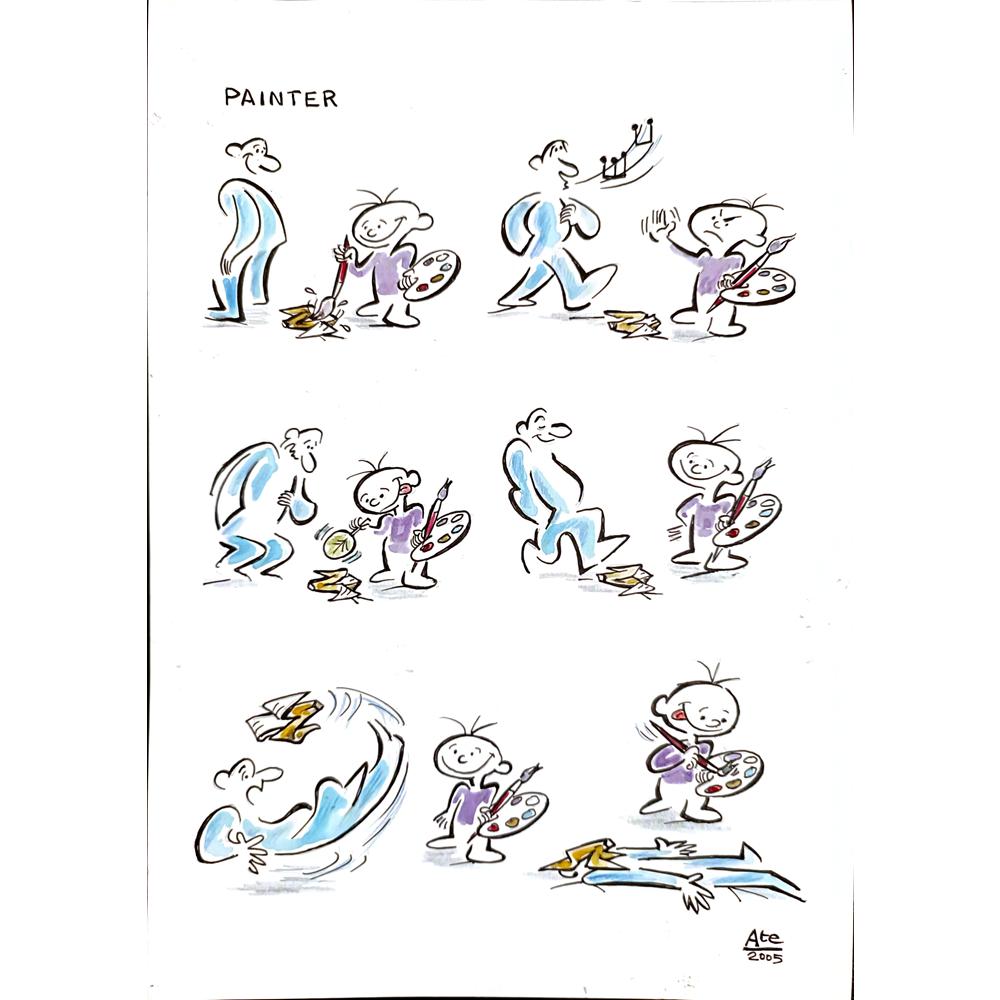 Tempesta Tastas 29x21cm Original Cartoon BOD00133