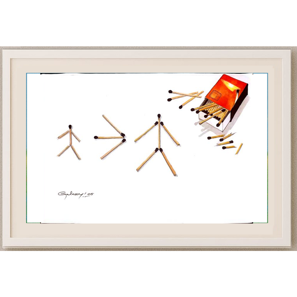 Taufan Galaxy 29x21cm Original Cartoon BOD00134