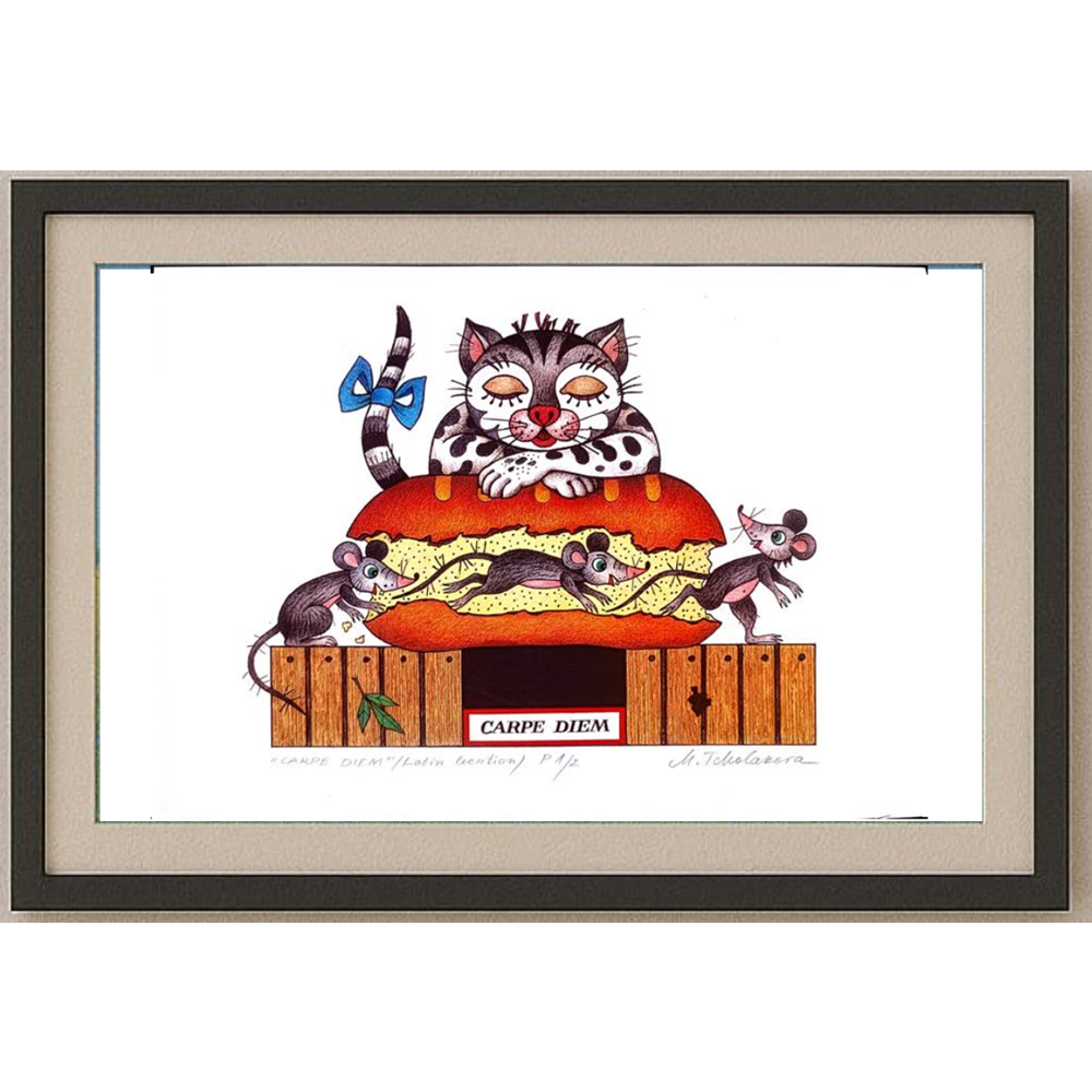 Maya Tcholakova 29x21cm Original Cartoon BOD00136