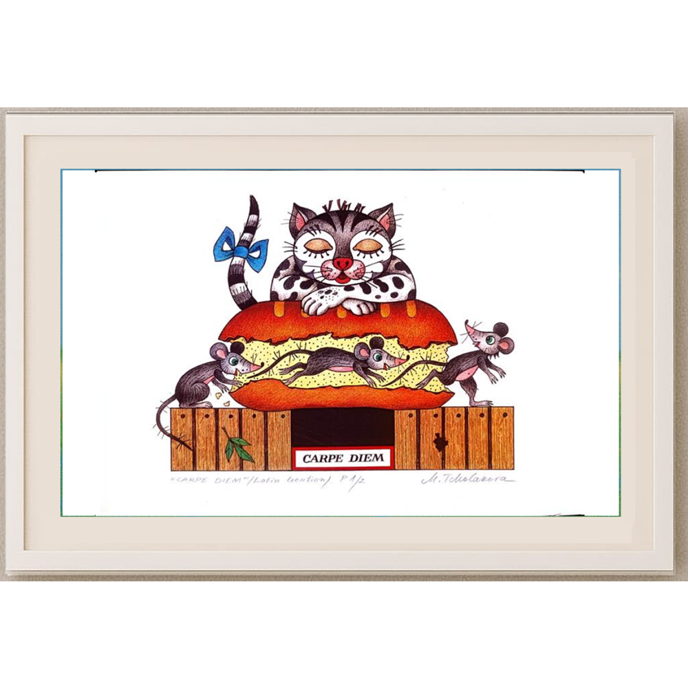 Maya Tcholakova 29x21cm Original Cartoon BOD00136