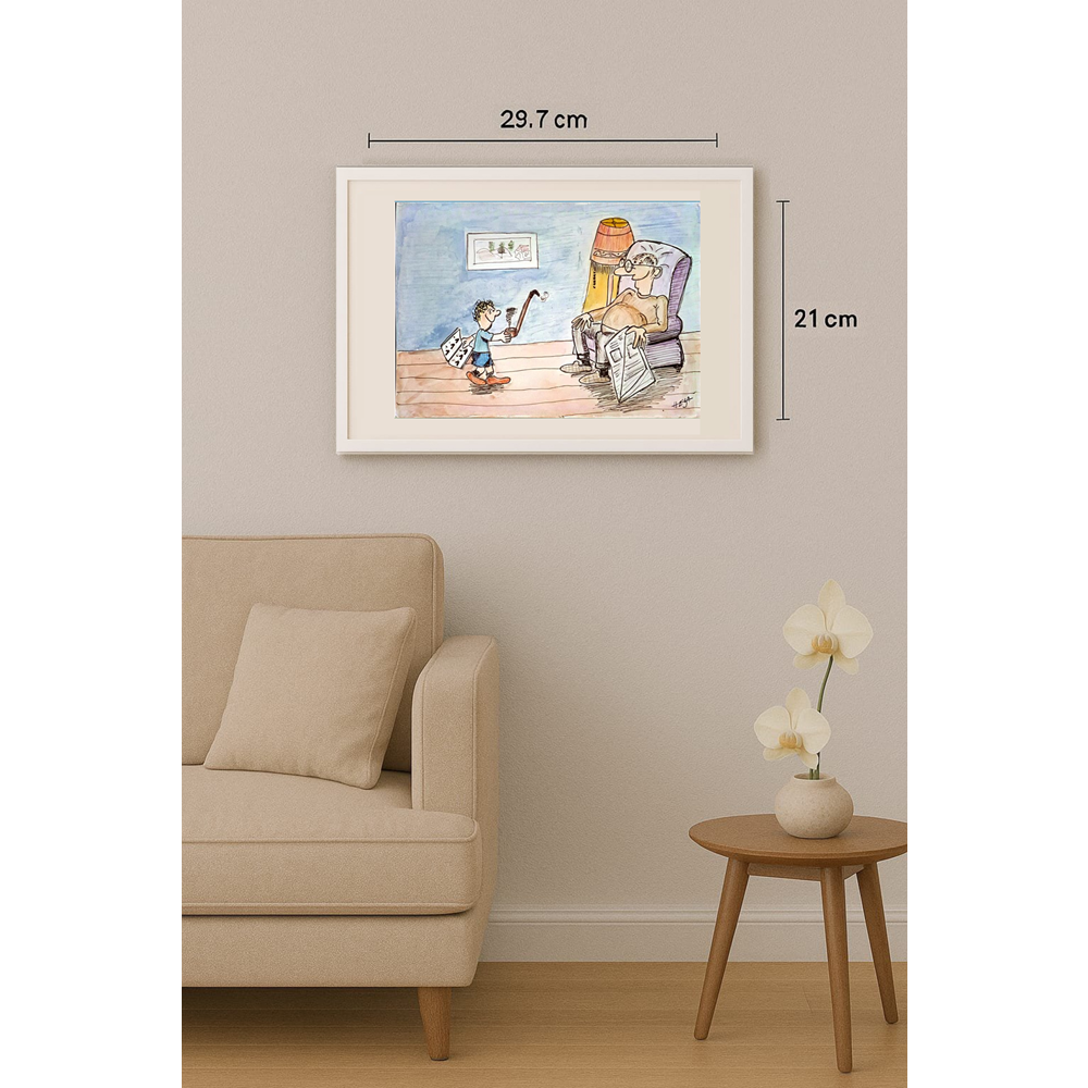 Nedeljko Deretic 29x21cm Original Cartoon BOD00138