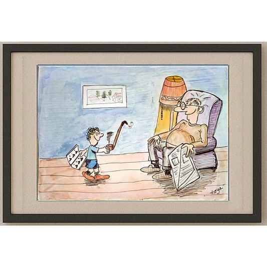 Nedeljko Deretic 29x21cm Original Cartoon BOD00138