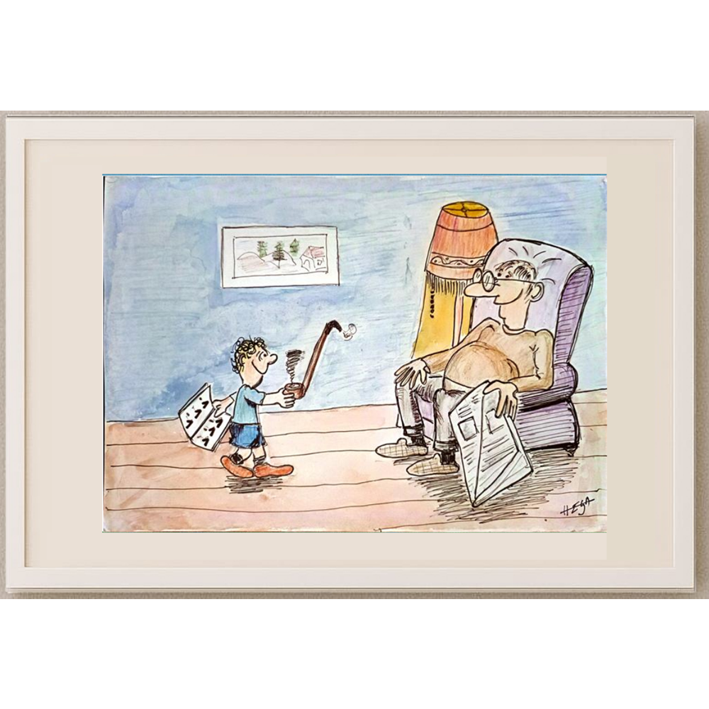 Nedeljko Deretic 29x21cm Original Cartoon BOD00138