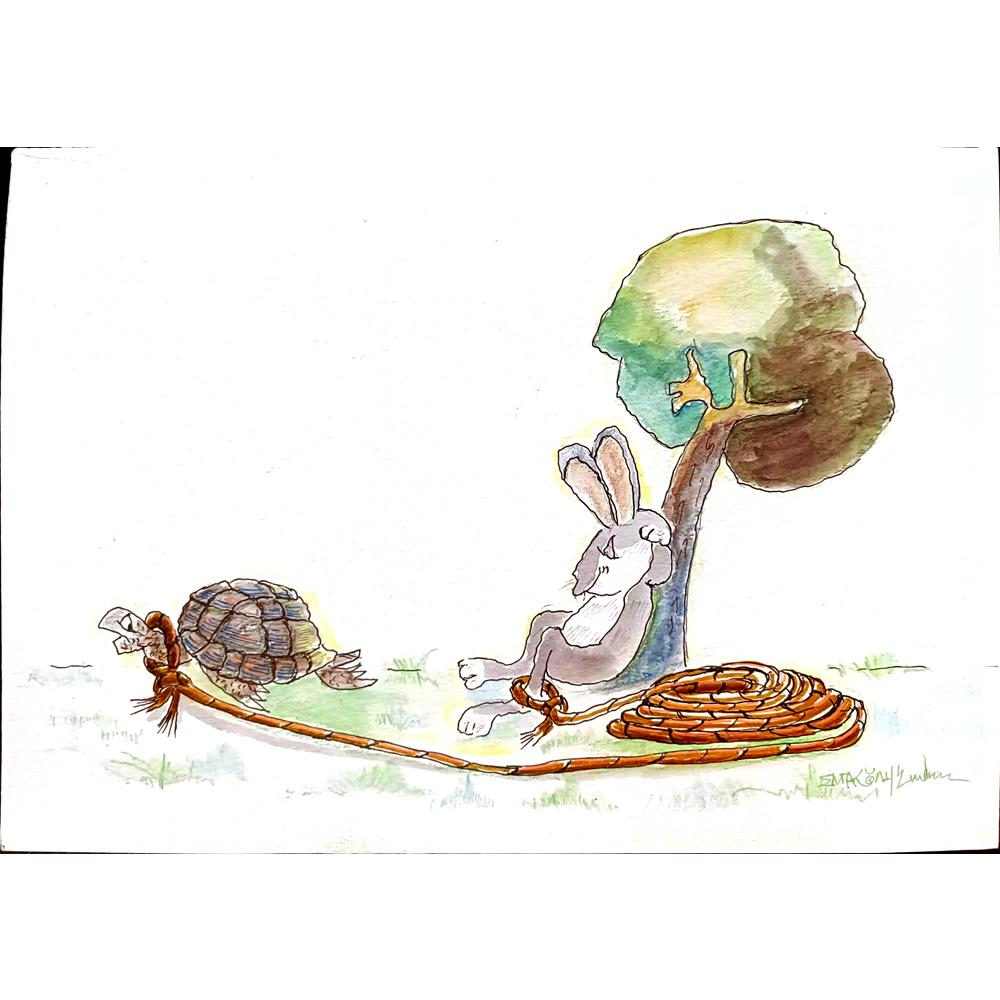 Bakoulis Seerafim 29x21cm Original Cartoon BOD00140