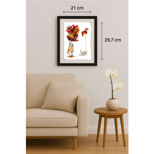 BakoulisSeerafim 29x21cm Original Cartoon BOD00141