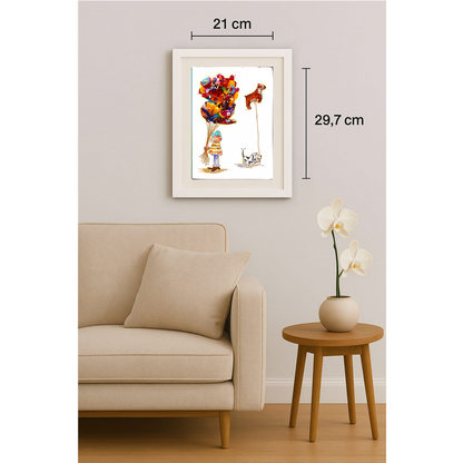 BakoulisSeerafim 29x21cm Original Cartoon BOD00141