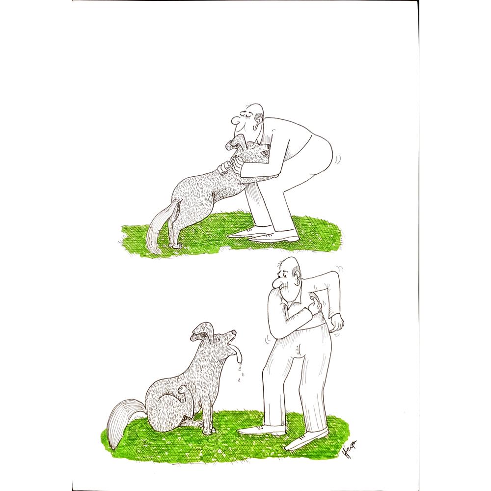 Borislav Hegedusic 29x21cm Orijinal Karikatür BOD00143