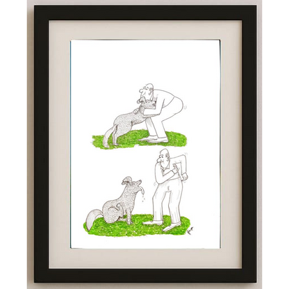 Borislav Hegedusic 29x21cm Orijinal Karikatür BOD00143