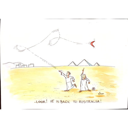 Josip Kovacevic 29x21cm Original Cartoon BOD00144