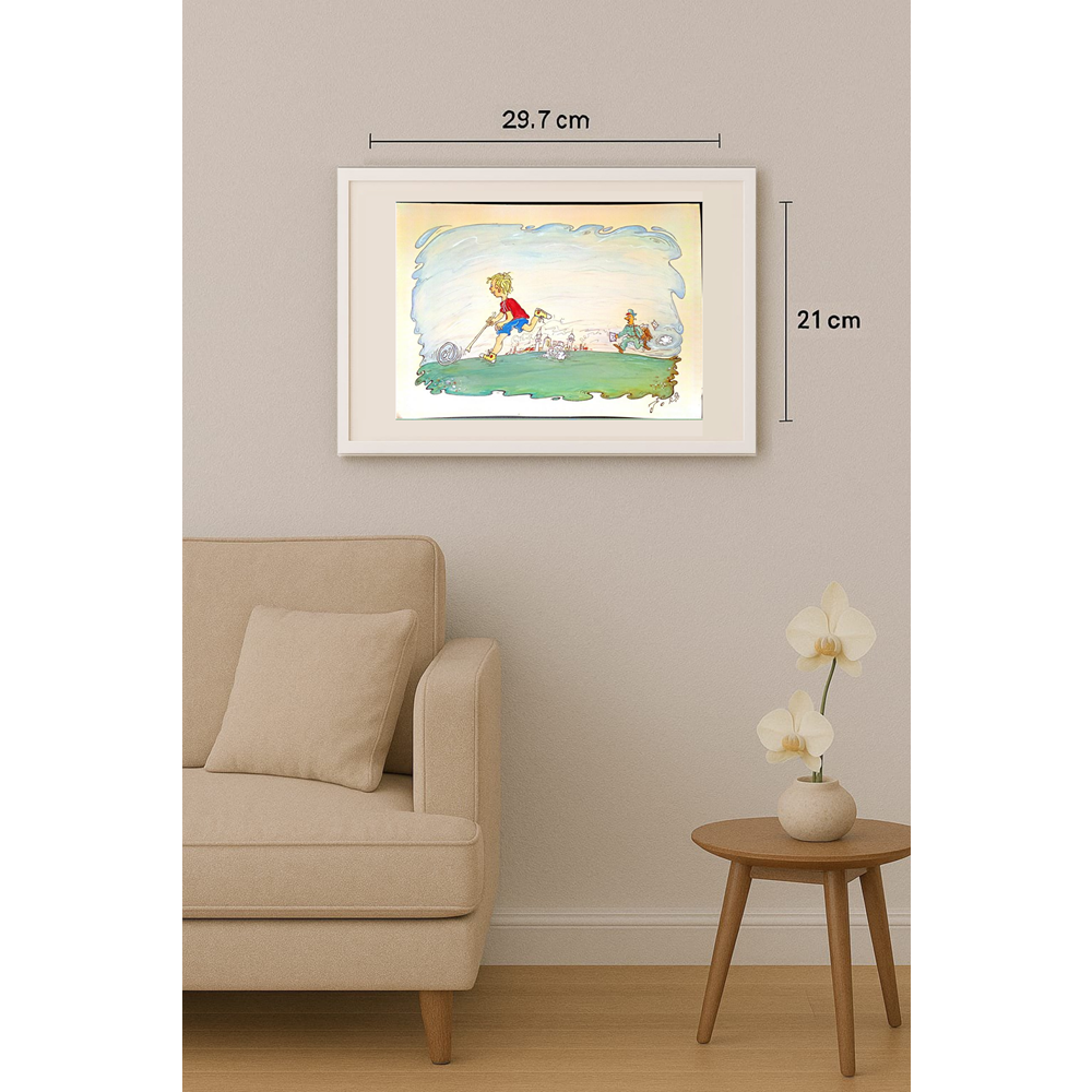 Jordan Popiliev 29x21cm Original Cartoon BOD00147