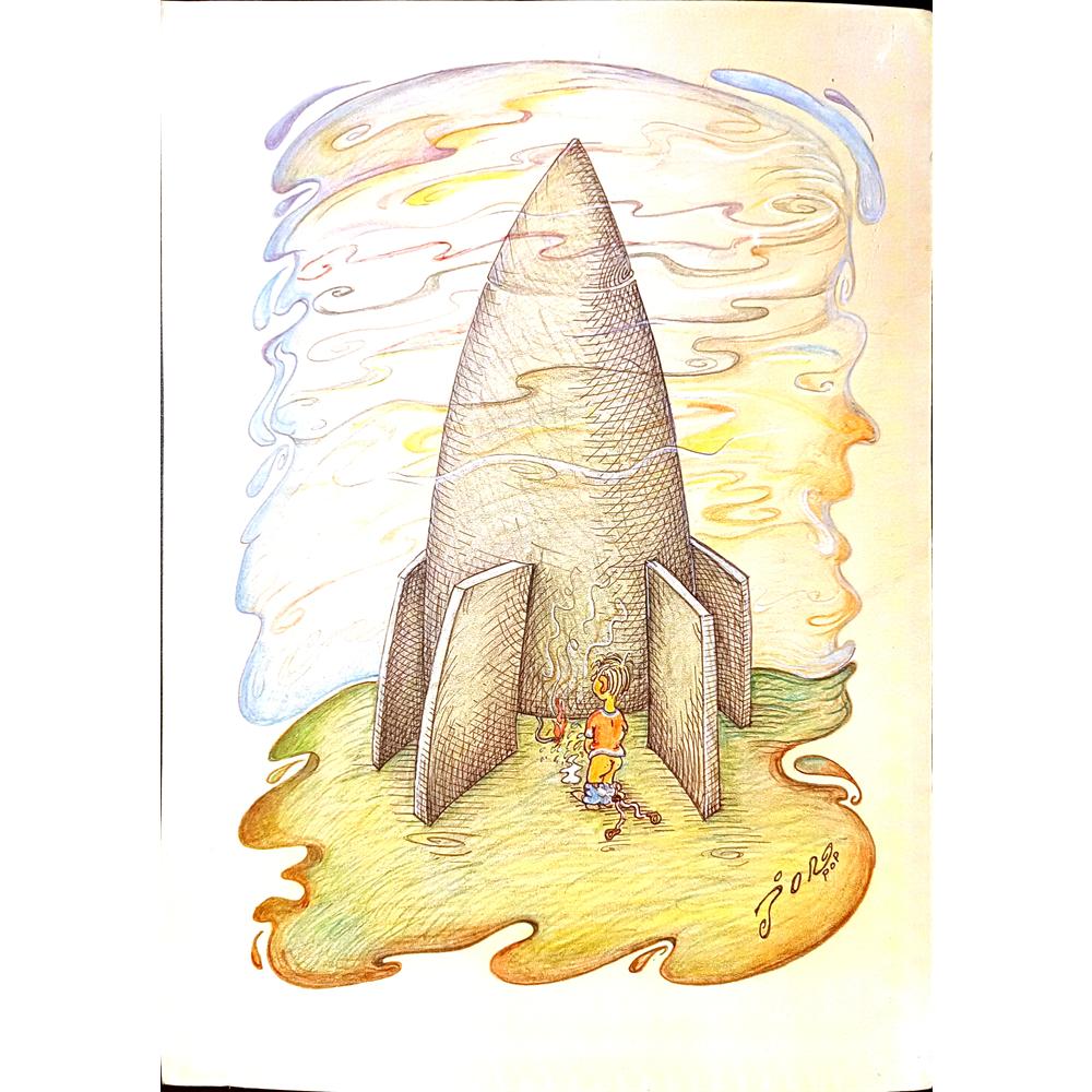 Jordan Popiliev 29x21cm Original Cartoon BOD00148