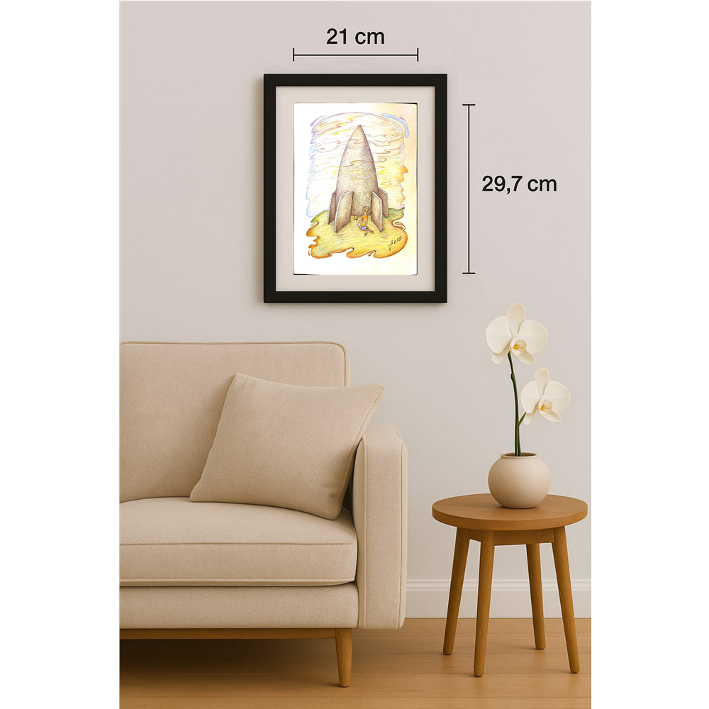 Jordan Popiliev 29x21cm Original Cartoon BOD00148