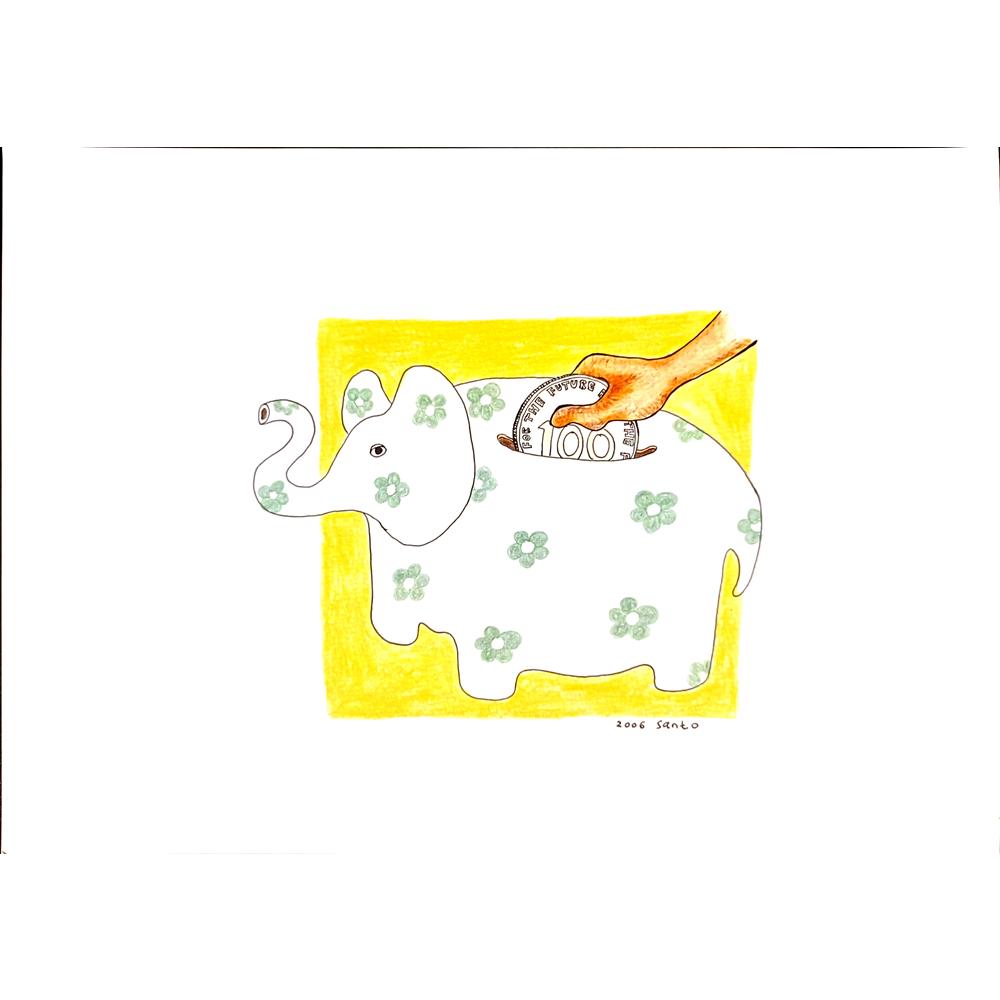 Susanto 29x21cm Original Cartoon BOD00152