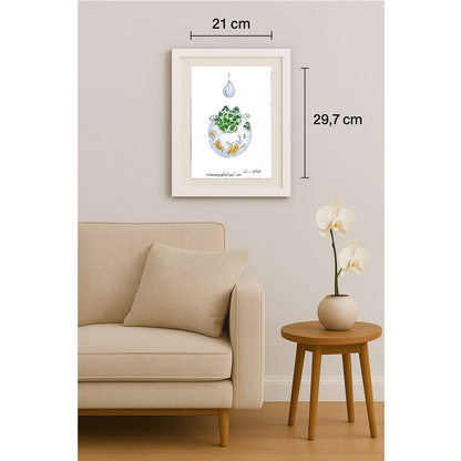 Reham Hassan Mohsen 29x21cm Original Cartoon BOD00153