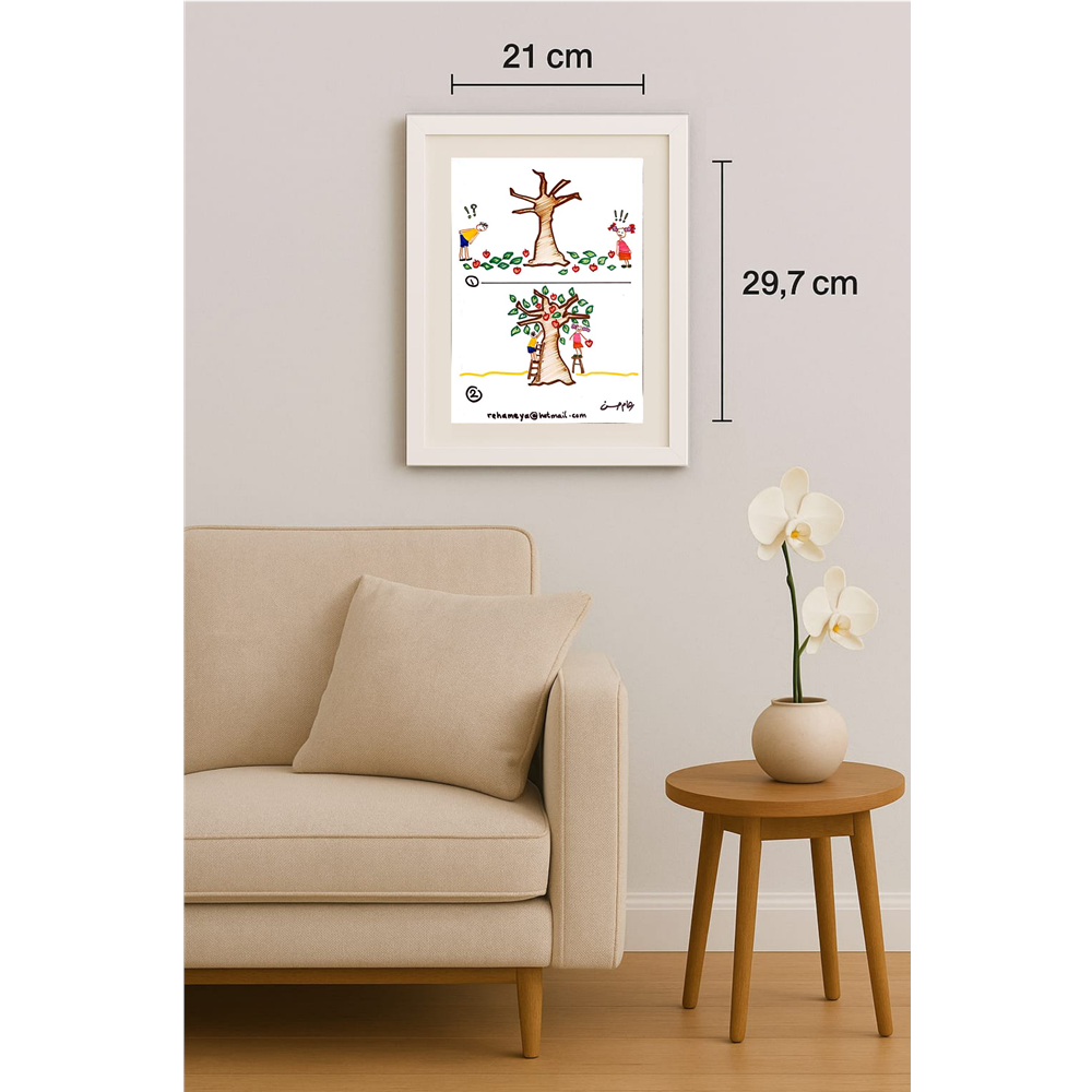 Reham Hassan Mohsen 29x21cm Original Cartoon BOD00154