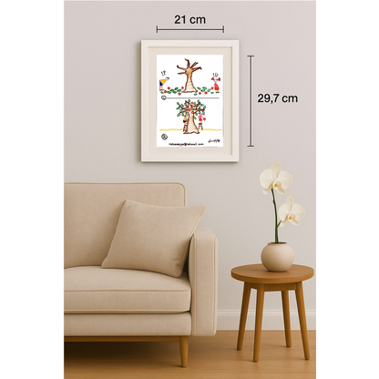 Reham Hassan Mohsen 29x21cm Original Cartoon BOD00154