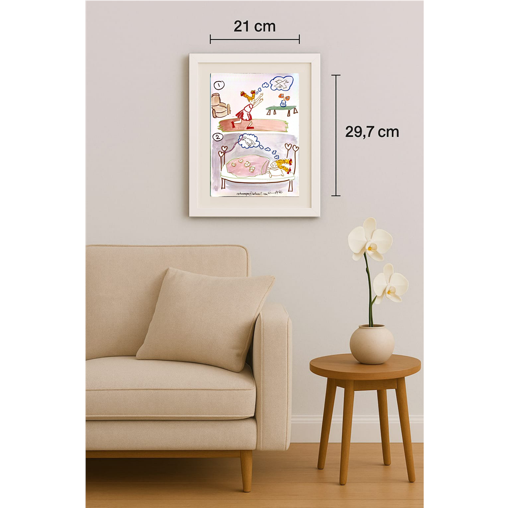 Reham Hassan Mohsen 29x21cm Original Cartoon BOD00155