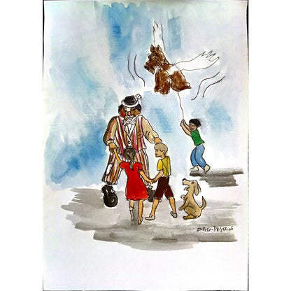 Zlatko Krtevski 29x21cm Orijinal Karikatür BOD00156