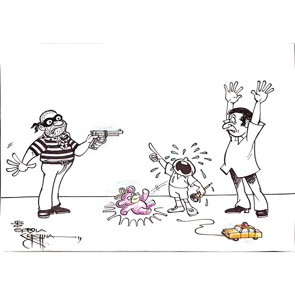 Vendra Gopalaksrishna 29x21cm Original Cartoon BOD00159